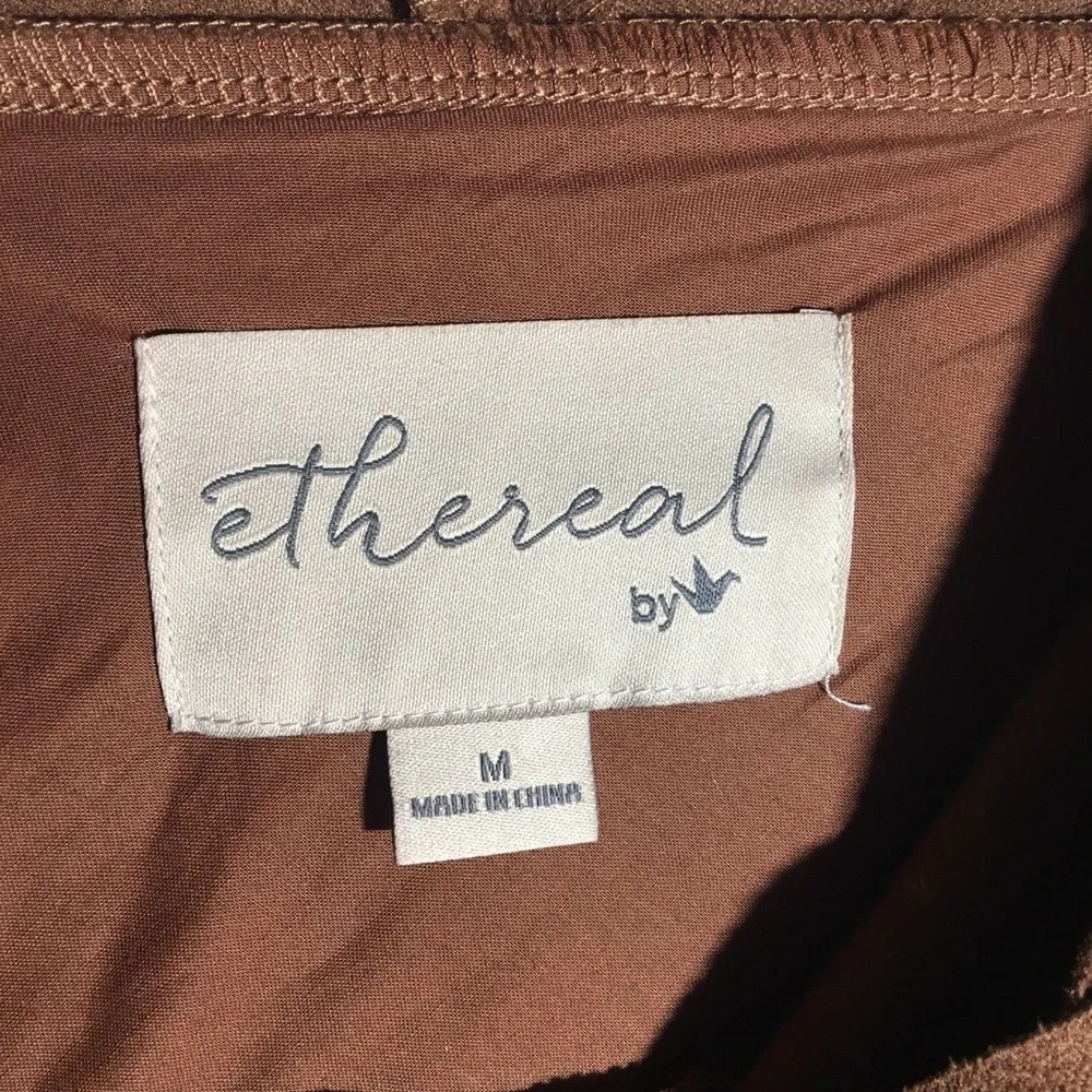 Womens Ethereal by Paper Crane Jacket Moto Style Suede Winter Fall Layering - Picture 2 of 7
